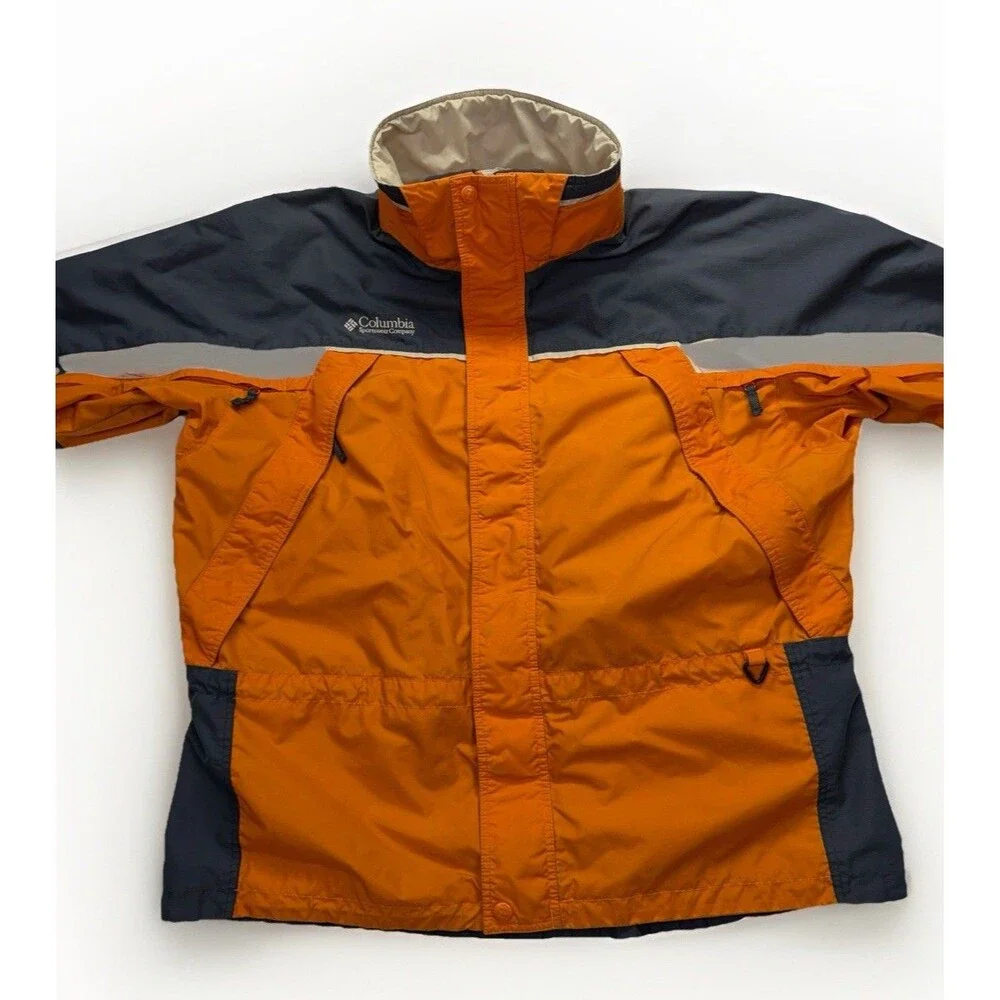 Vintage Columbia Fire Ridge Core Interchange Ski‎ Jacket Shell  Mens XL  Snow